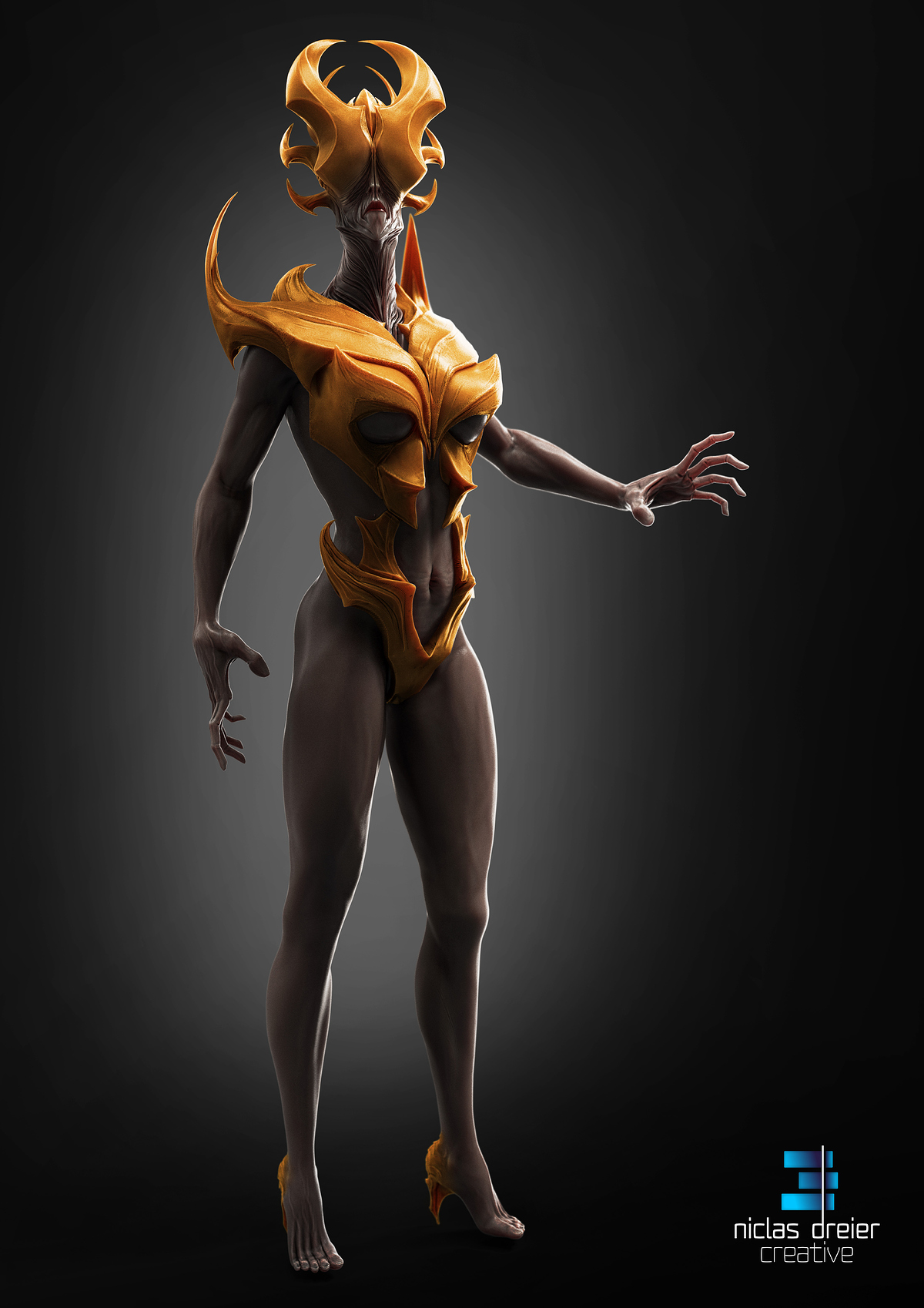 AlienWoman_Render_posed_NDC