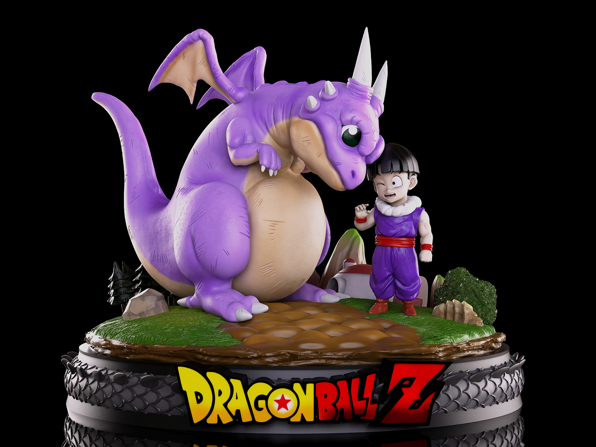 gohan y gran dragon fondo negro edit - copia