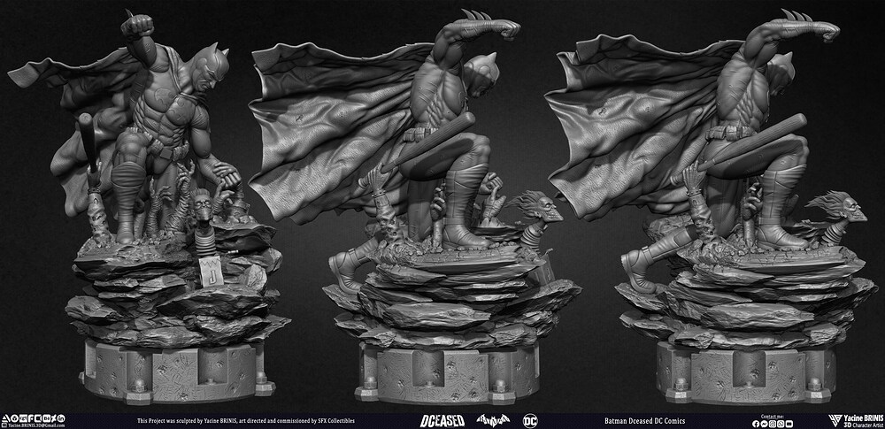 Batman Dceased DC Comics sculpted by Yacine BRINIS 002