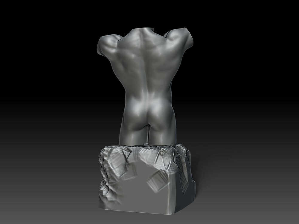 Male Torso Sculpture - 3