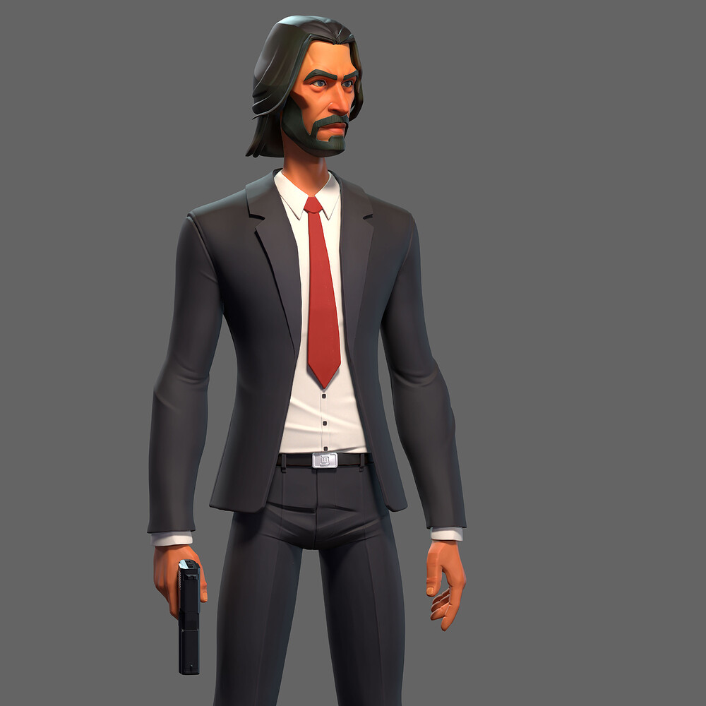 Stylized John Wick Character6
