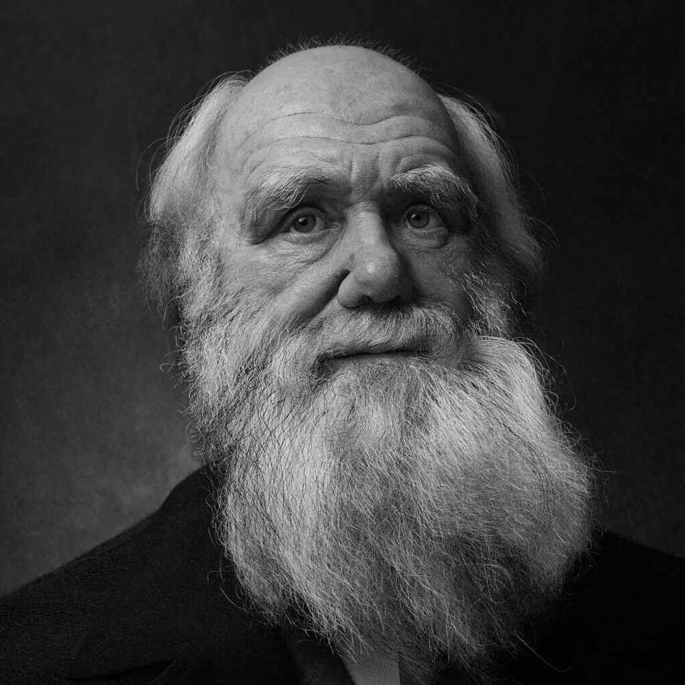 Charles Darwin by vahid ahmadi01blackwhite