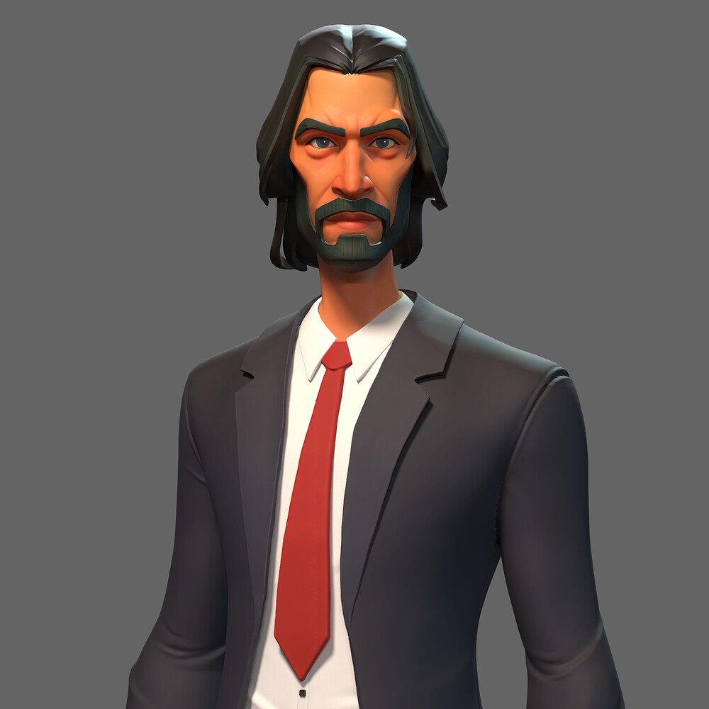 Stylized John Wick Character2