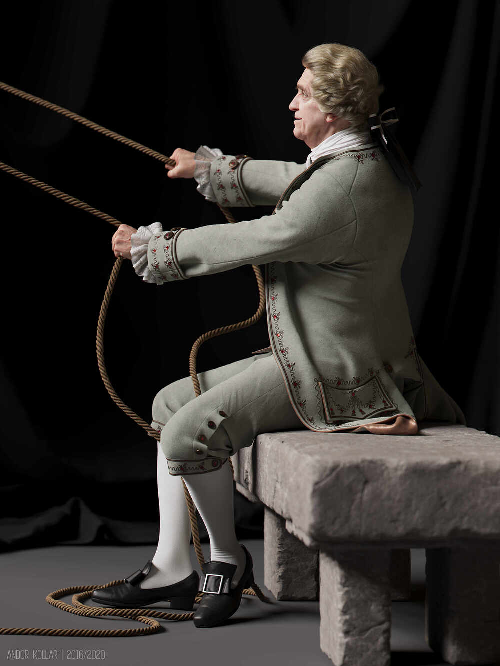Andor-Kollar_The-Swing_Old-Man_Full-Body_1