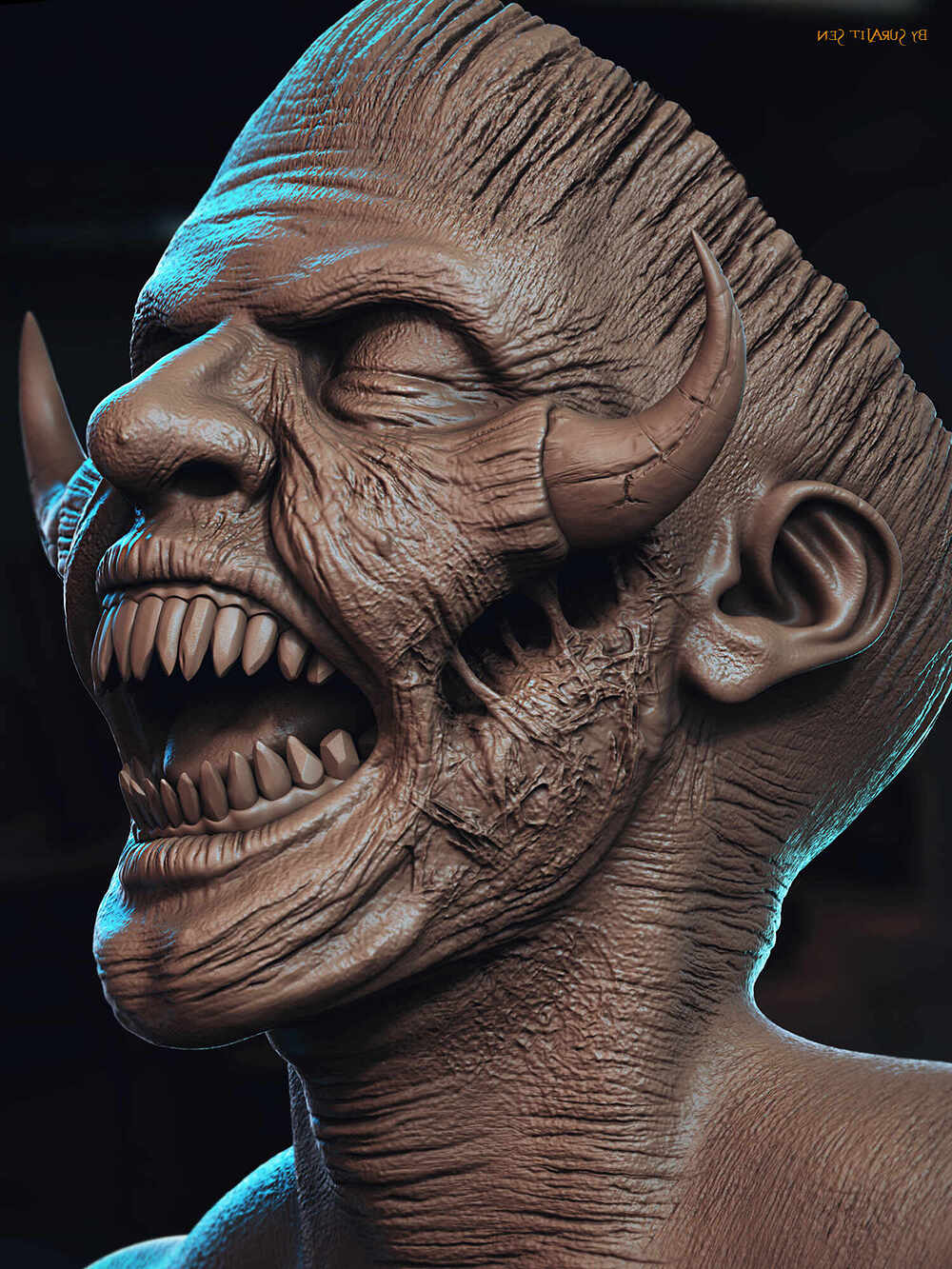 Geroursv1_Creature_Digital_Sculpture_SurajitSen_Aug2024A