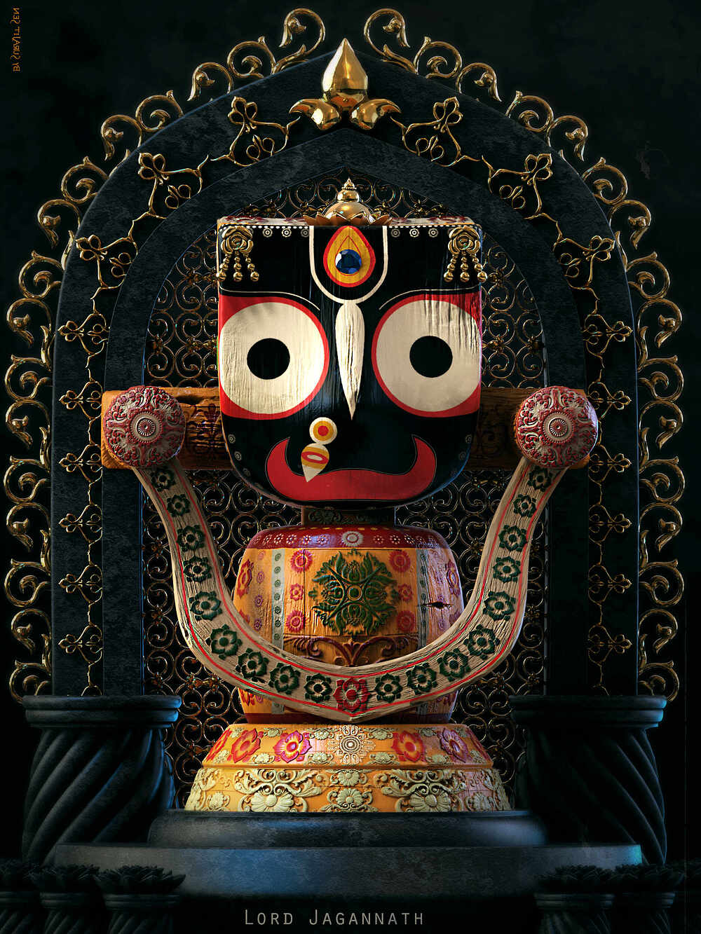 Lord_Jagannath__Digital_Sculpture_SurajitSen_Jul2024A