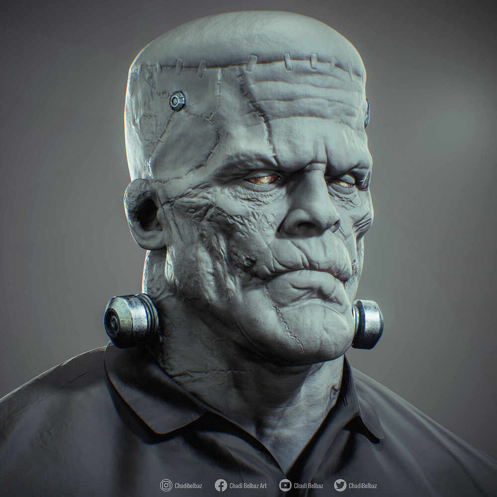 Frankenstein Monster Wips Render_002