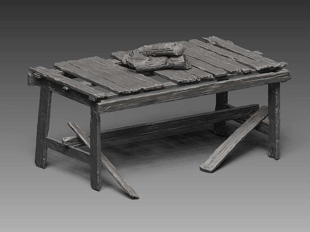 wooden old outer table_01