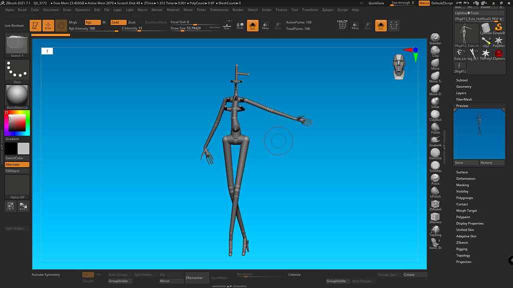 ZSphere SoreTM Rig/PasteTM Rig - ZBrushCentral