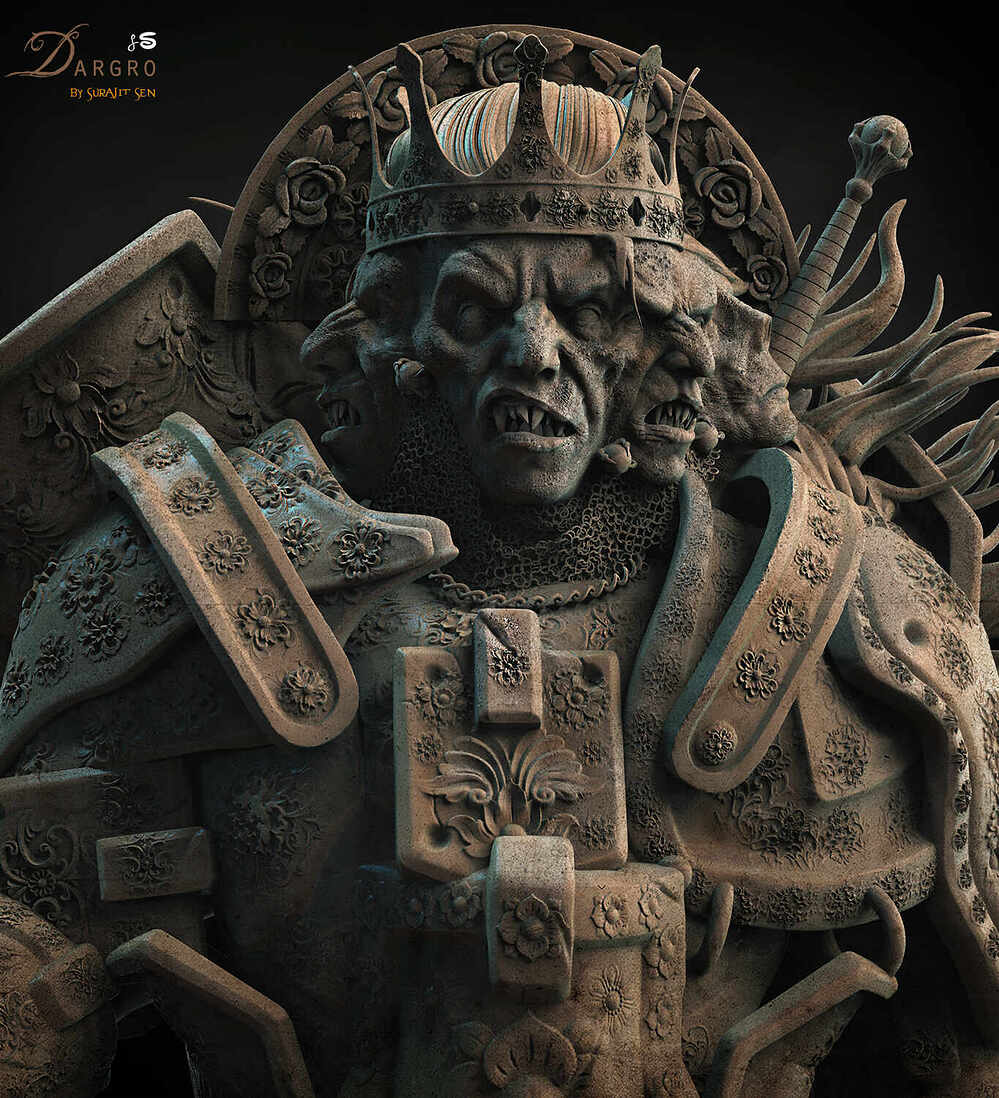 Dargro_Orc_Digital-Sculpture_SurajitSen_Aug2022A_L