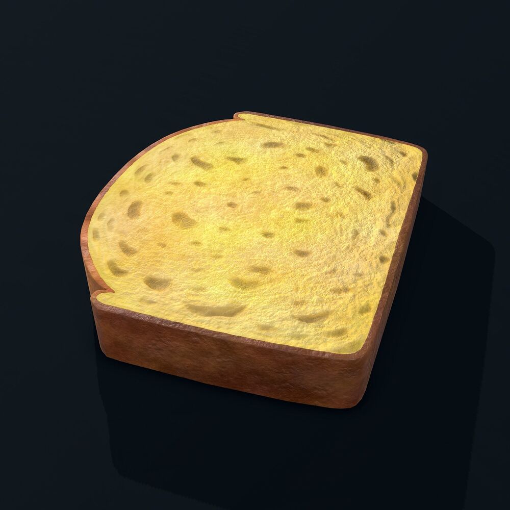 pound-cake-3d-model-low-poly-obj-fbx