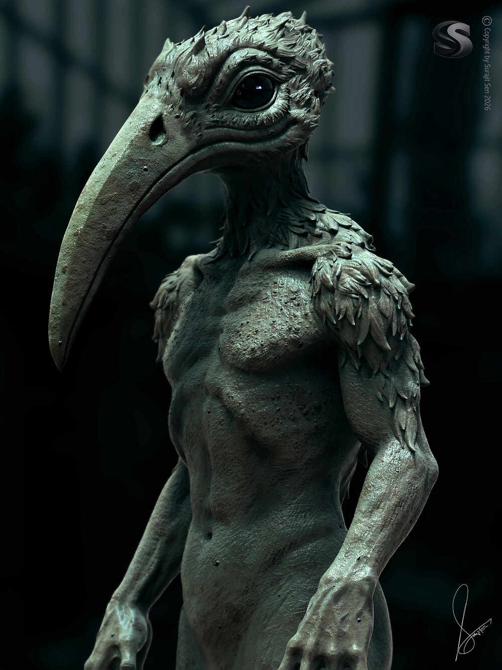 The Silent Ornitharch _Digital_SCulpture_SurajitSen_June2026_A