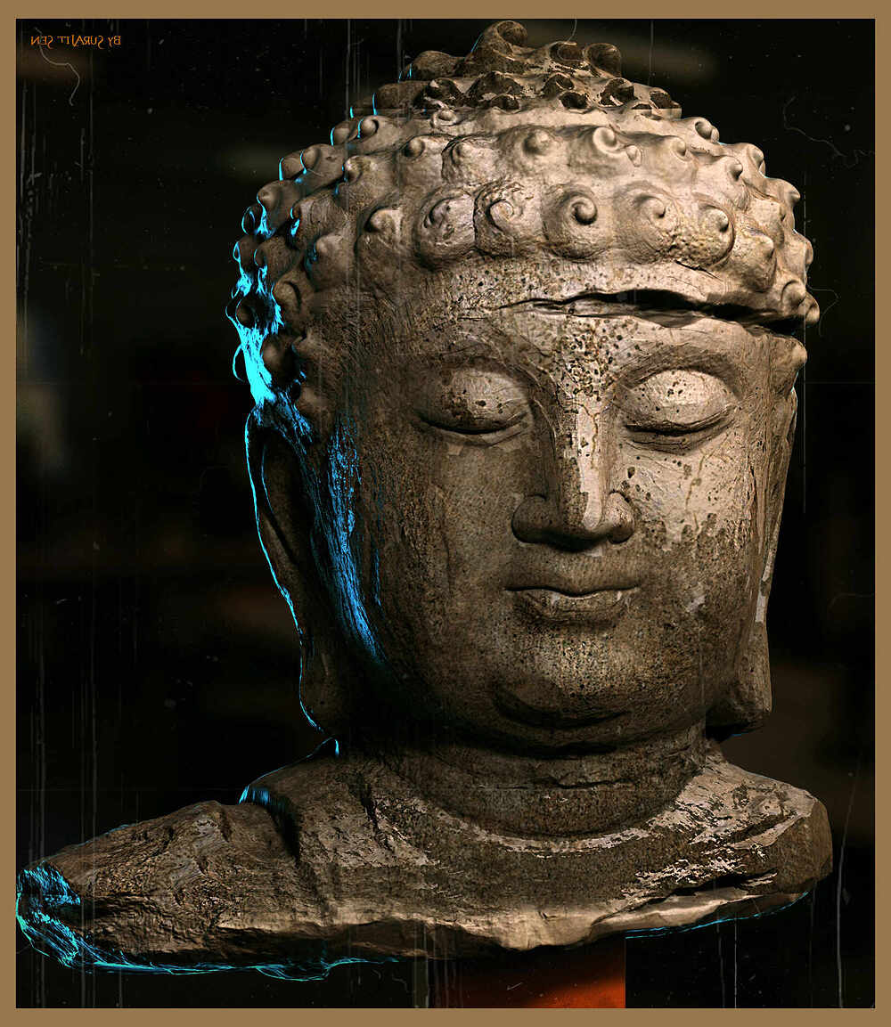 Buddha_Digital_SCulpture_SurajitSen_Aug2024A