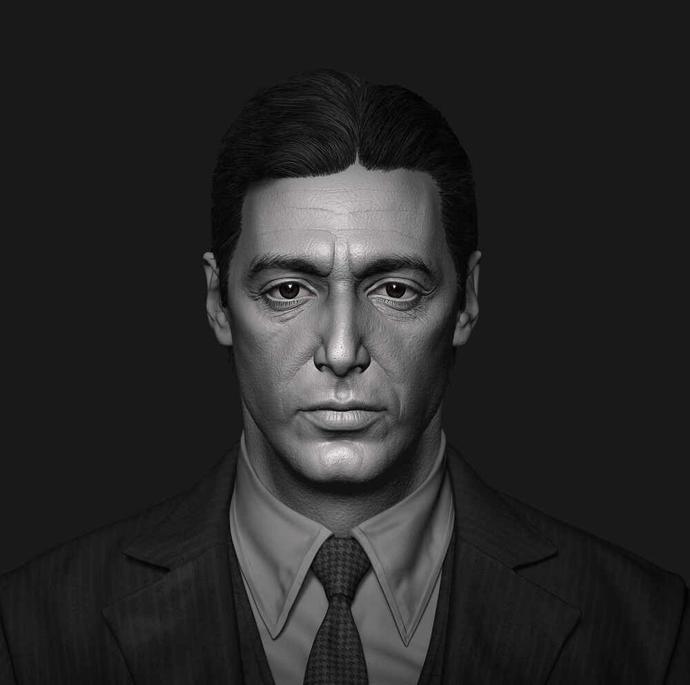 Al Pacino sculpture by Kuzyo_01