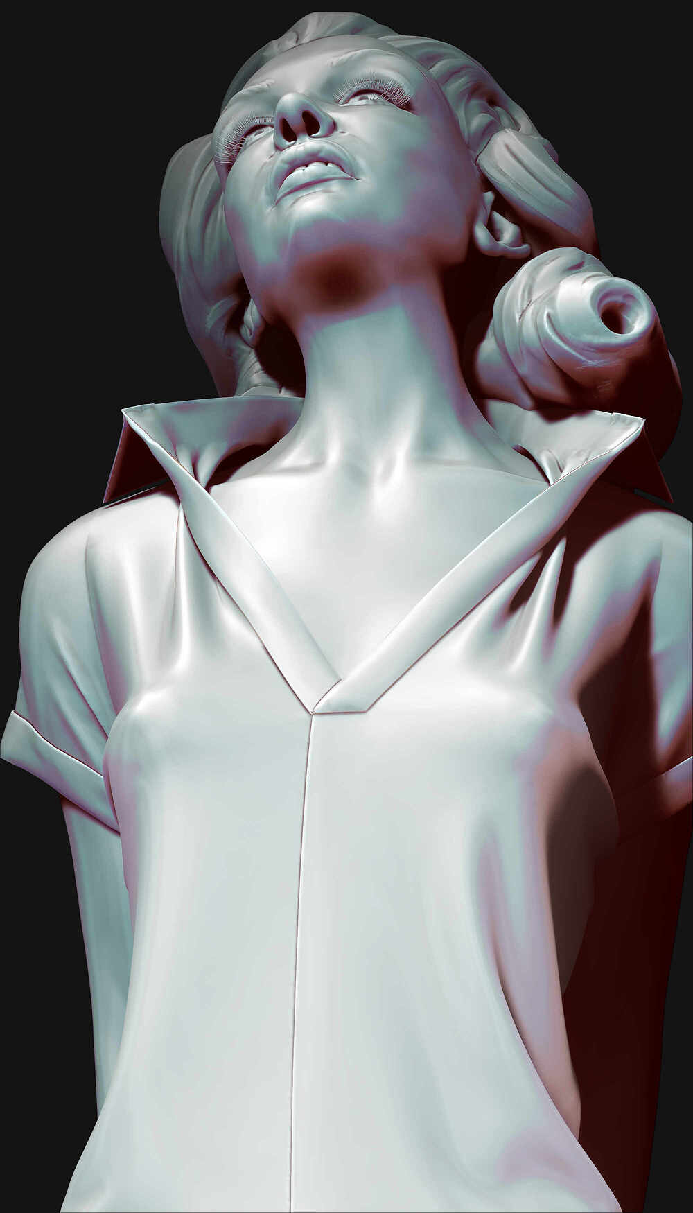 Realistic Beth Sanchez_Smith by Darya Girina sculpting_Life-size_4c
