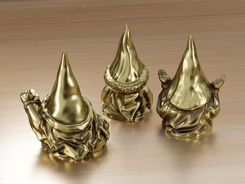 Gnome Figurines - Rear View