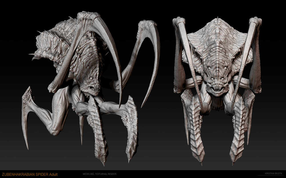 ZubenhakrabianSpider_Zbrush01