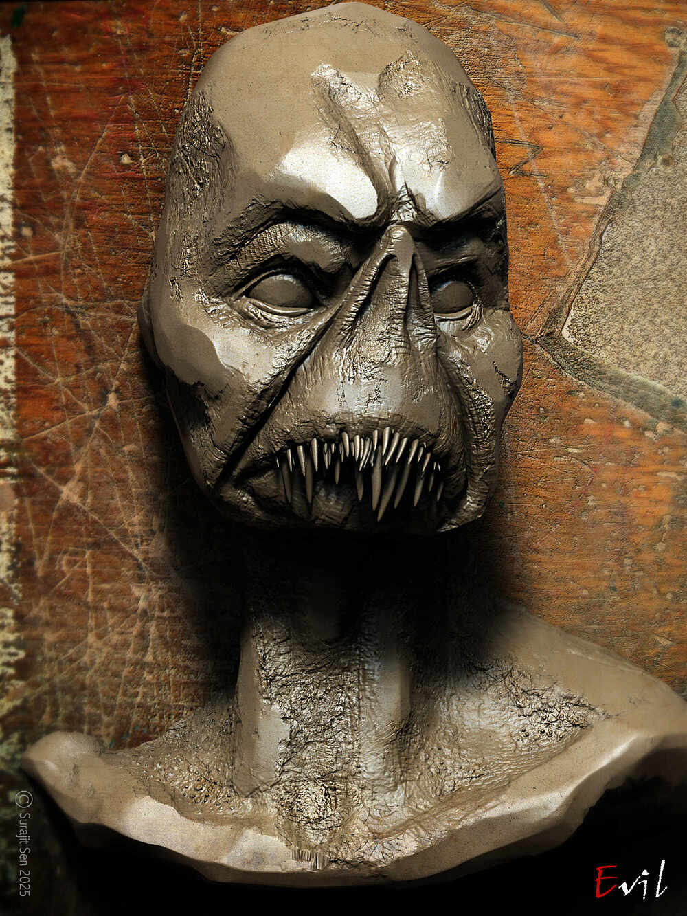 EVIL_DIGITAL_SCULPTURE_SurajitSen_May2025