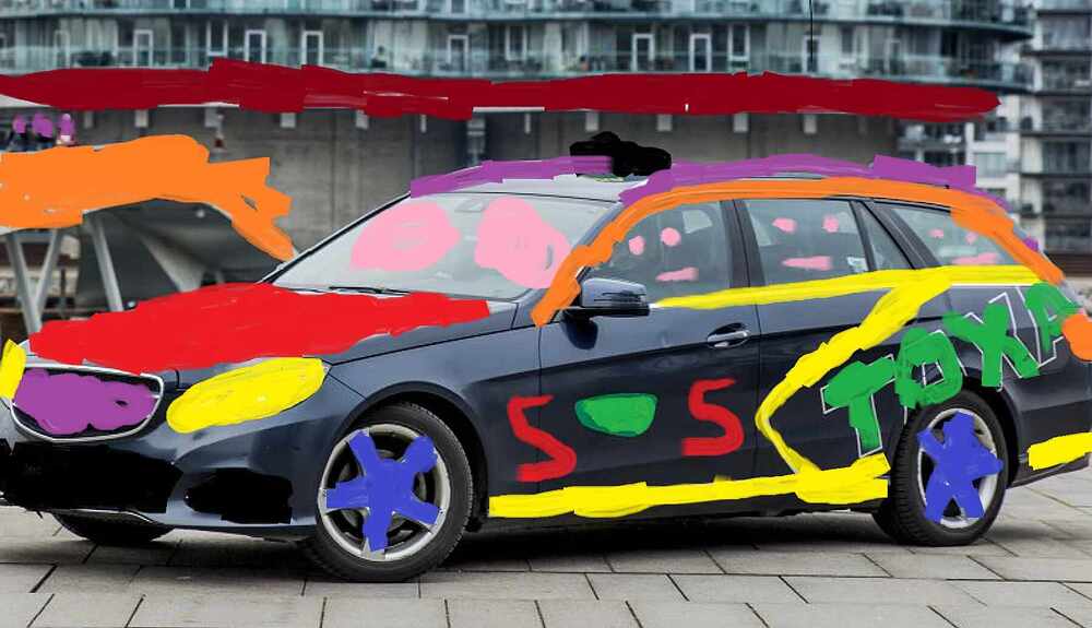 taxi graffitti