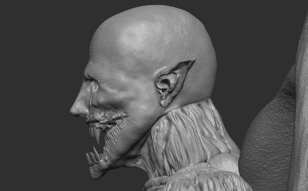 Vampire done face right