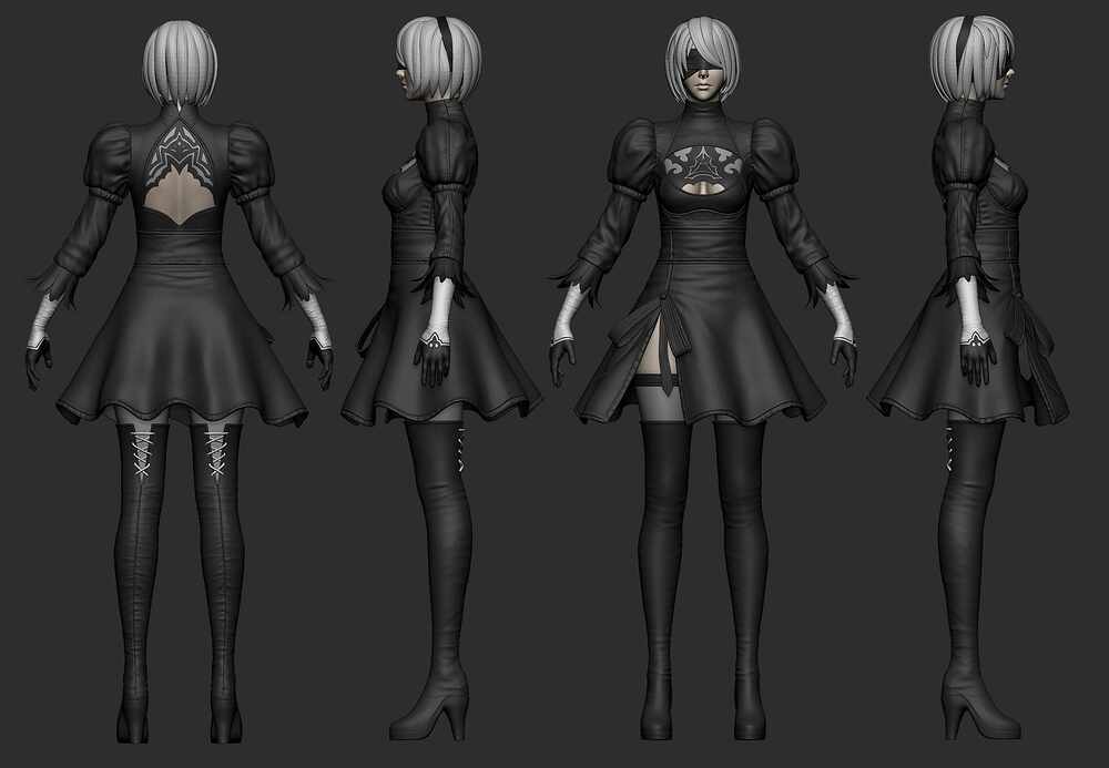 2B_V1_HighPoly_Color