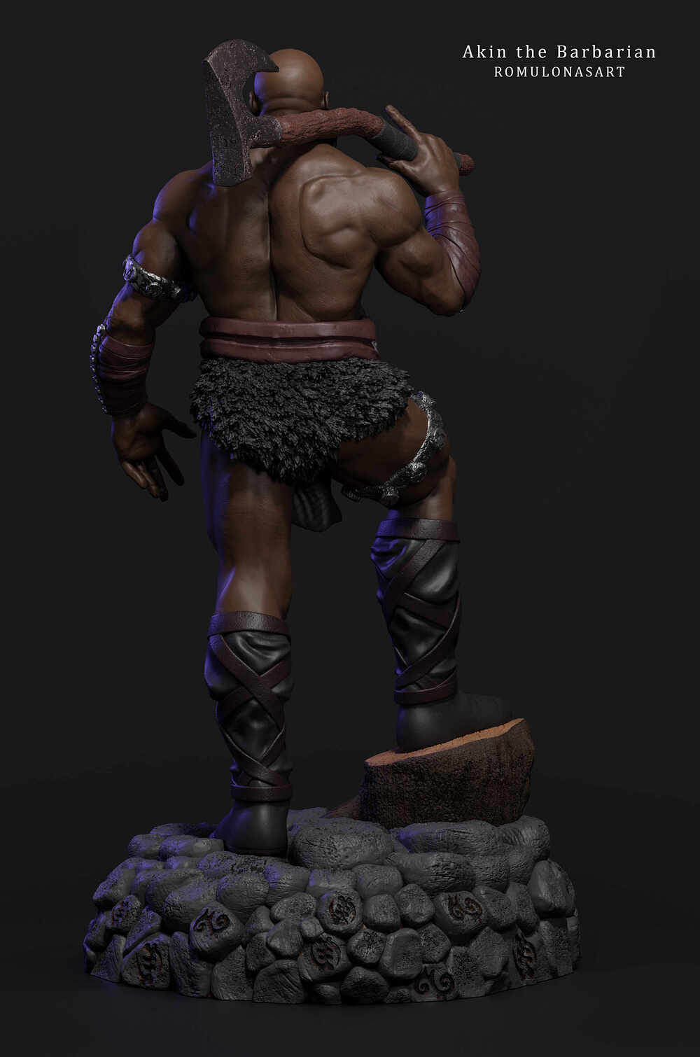 Akim - The Barbarian by Romulo Nasart back
