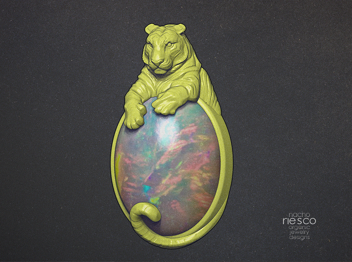 Colgante Cabochon Tigre NPR2