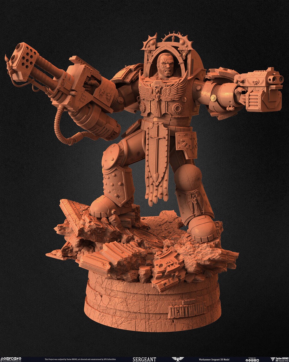 Warhammer Sergeant sculpted by Yacine BRINIS 015