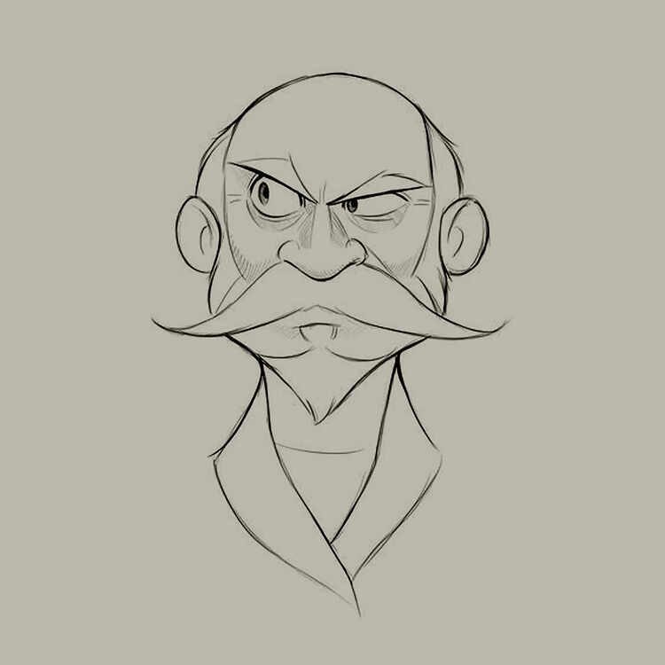 Mustache Man Reference