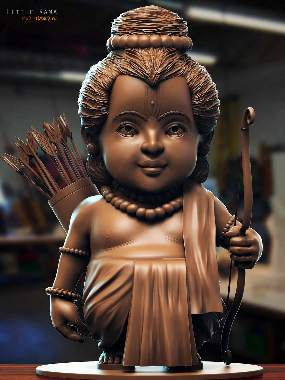 Little_Rama_Digital_SCulpture_SurajitSen_Jan2024_A