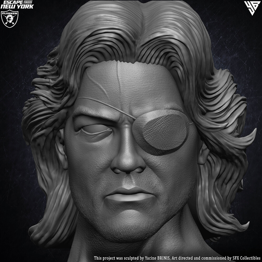 Escape from New York Snake Plissken sculpted by Yacine BRINIS 034