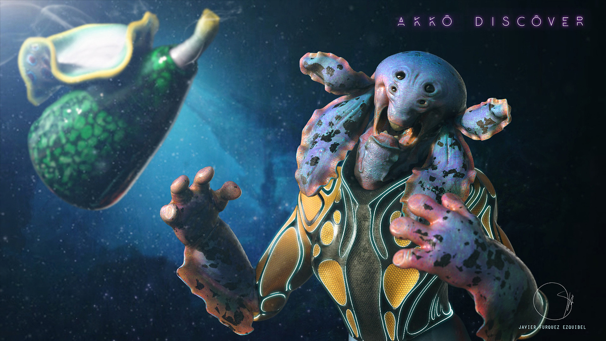 Akko's discover final compo tipografia