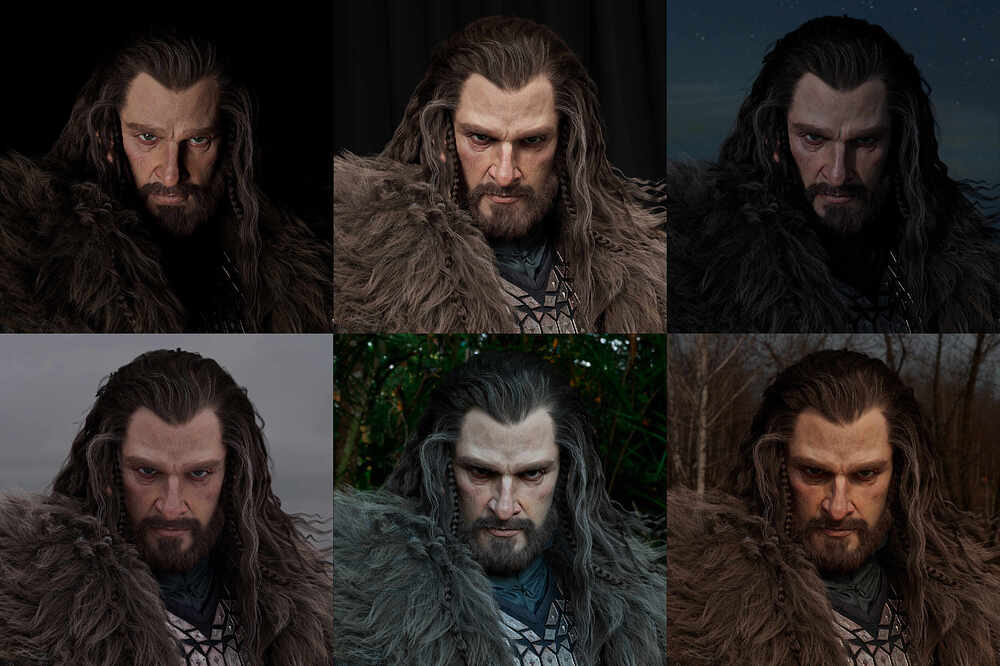 Thorin Oakenshield_不同光影展示