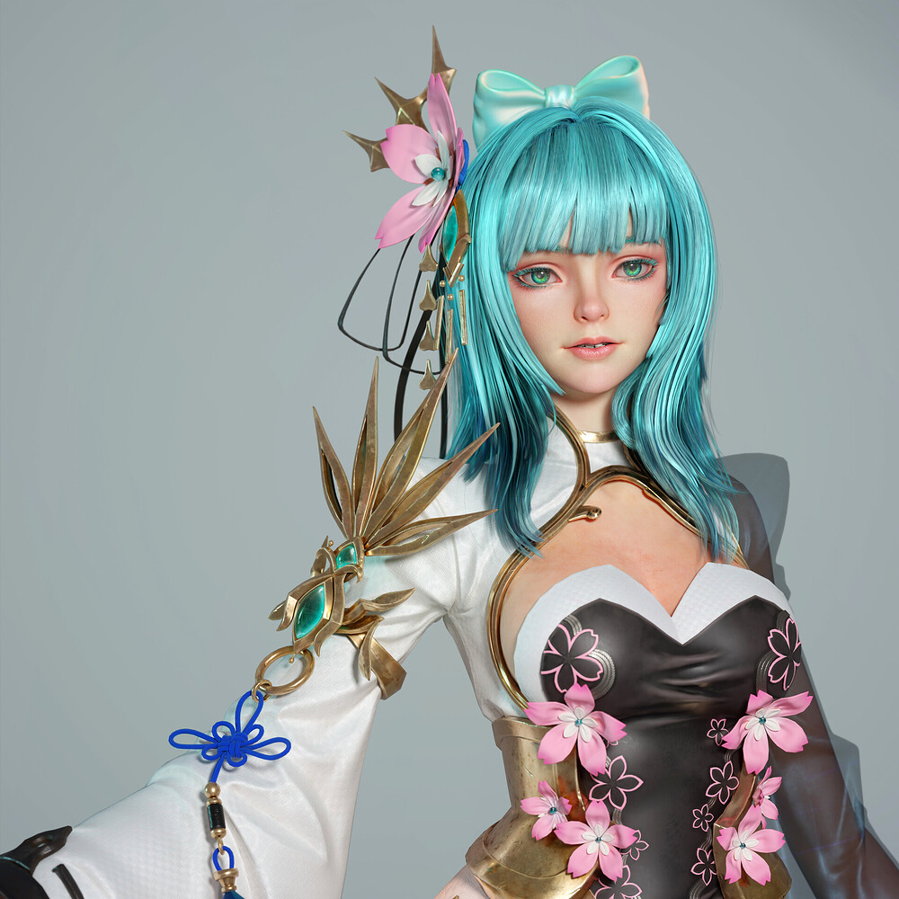 龙同学-Student Game model 游戏模型01