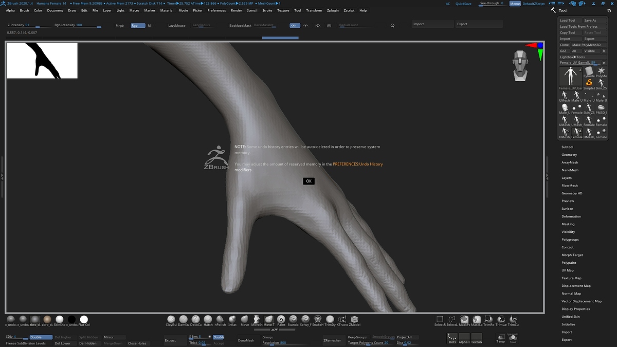 Zbrush issue