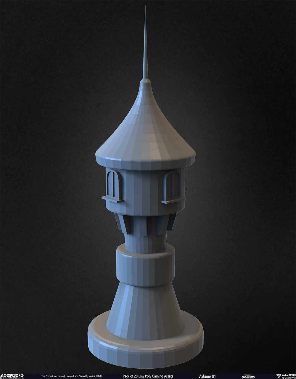 20 Low Poly Gaming Assets Volume 01 Sculpted By Yacine BRINIS Set 01