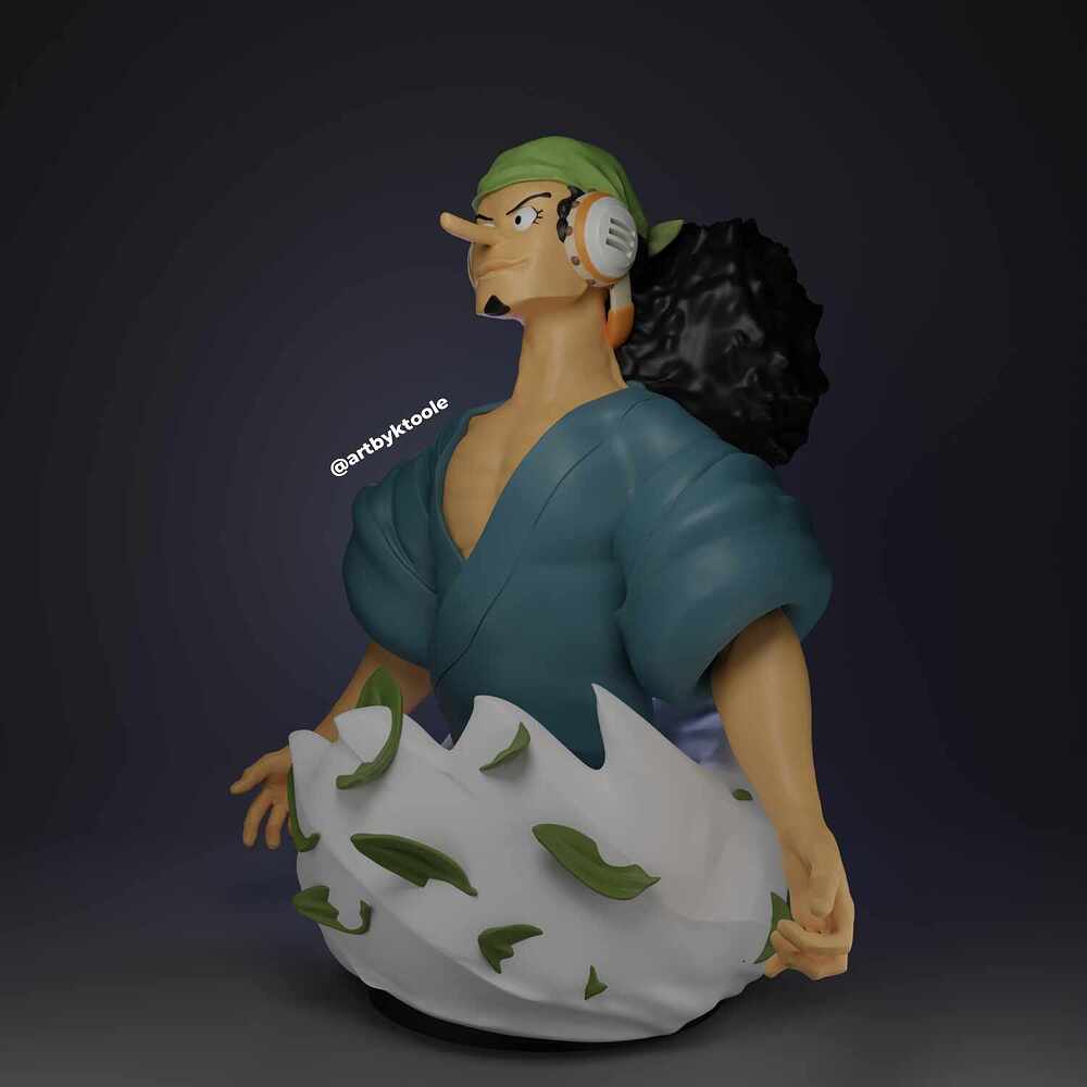 usopp bust quarter with signature