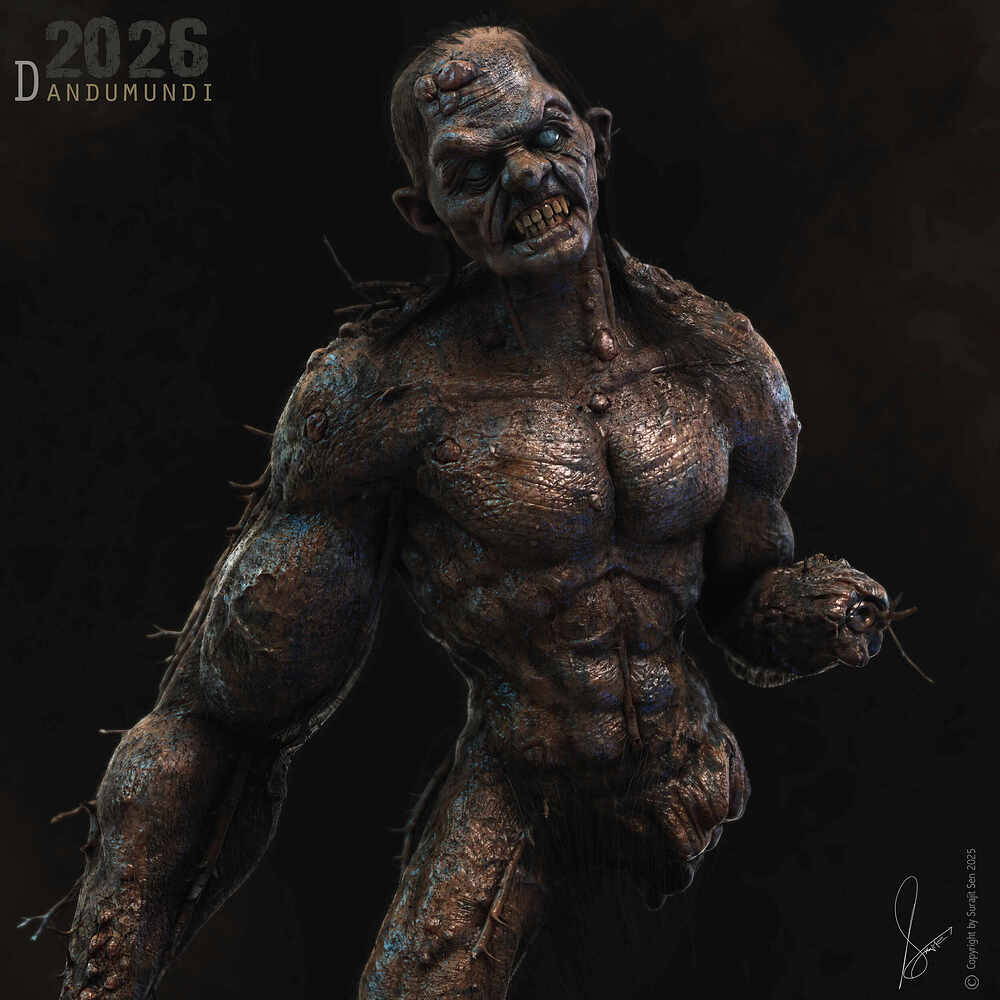 Dandumundi_Creature_Digital_Sculpture_SurajitSen_Feb2026_THMB