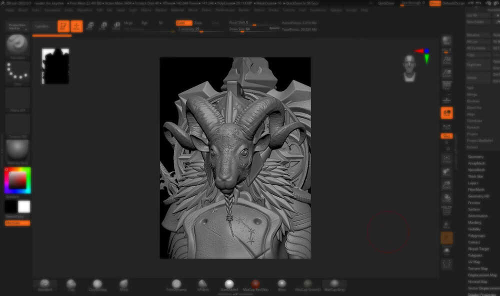 Aries_Digital_Sculpture_SurajitSen_Jan2023A_WIP