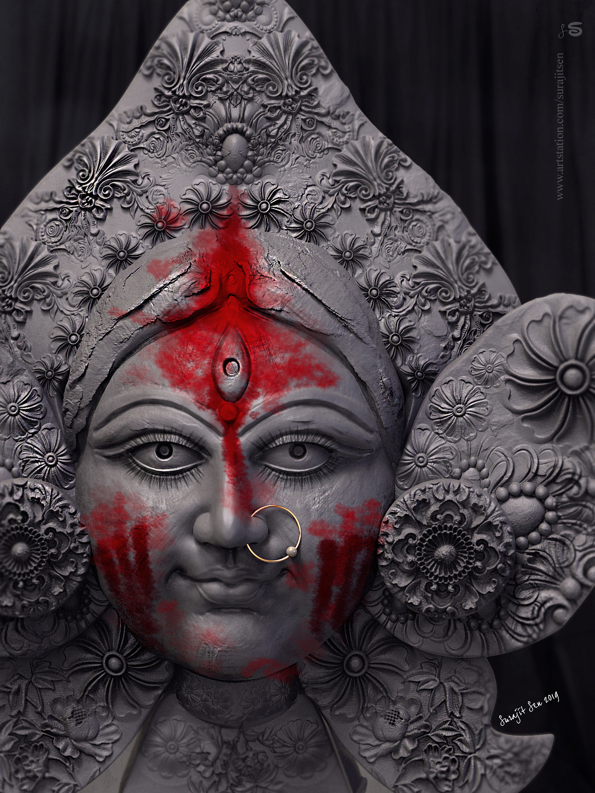 bijoya_Mrinmoyee_digital_Sculpture_SurajitSen_OCt2019_S