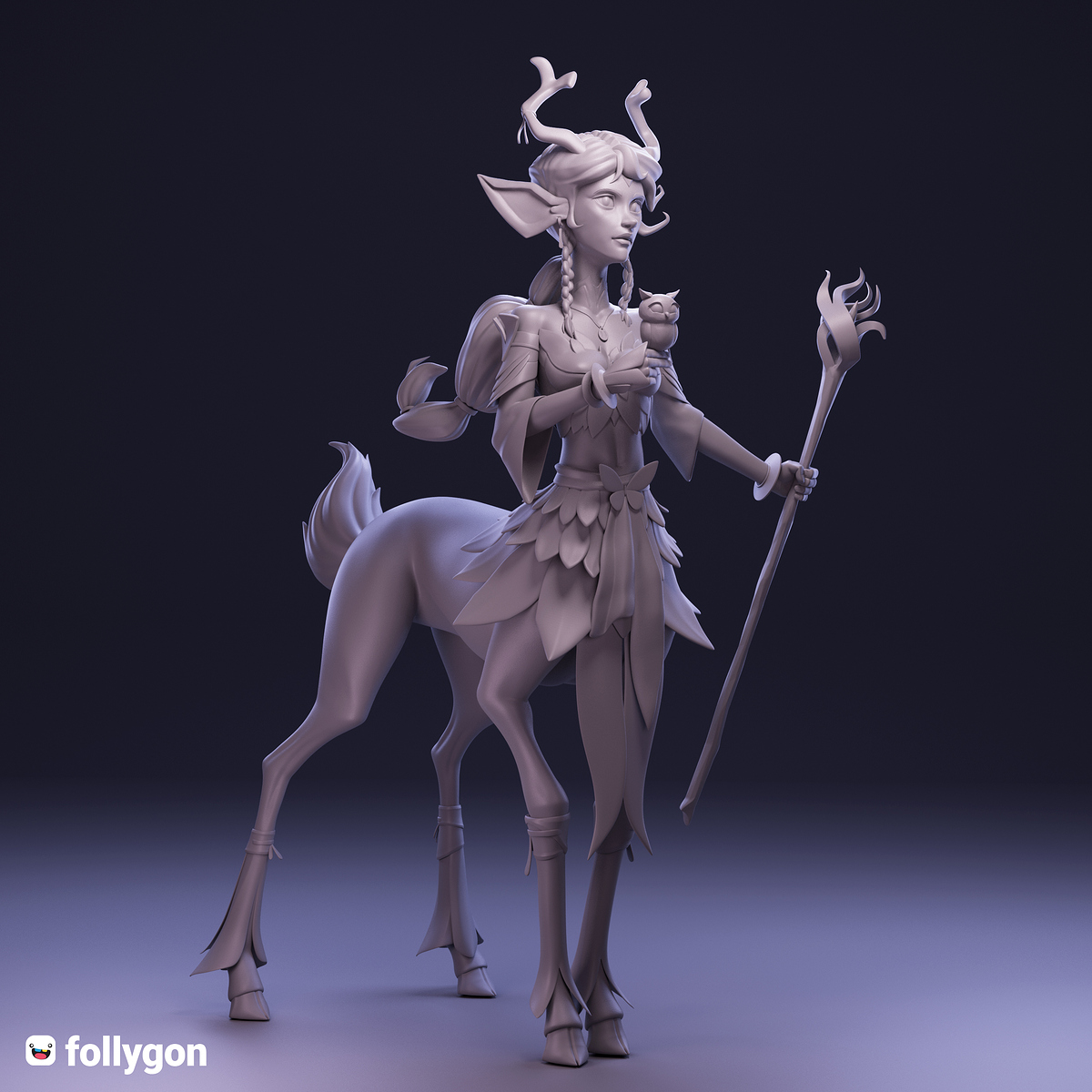 cervitaur render clay