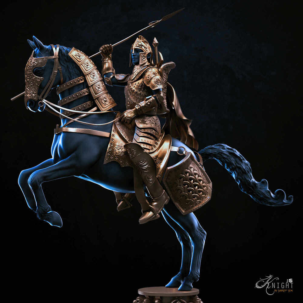 Knight_Digital_Sculpture_SurajitSen_Nov2022