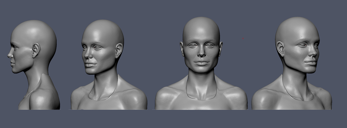 JolieHead_ZbrushMesh