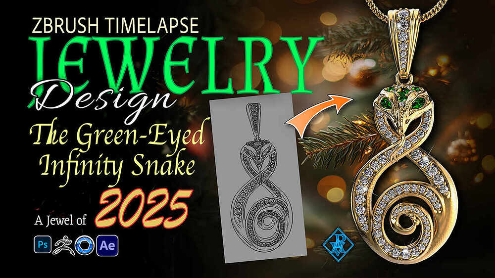 The elegant snake jewelry pendant for 2025 year_Thumbnail