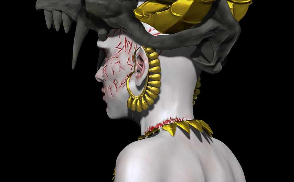 Wendigo back closeup