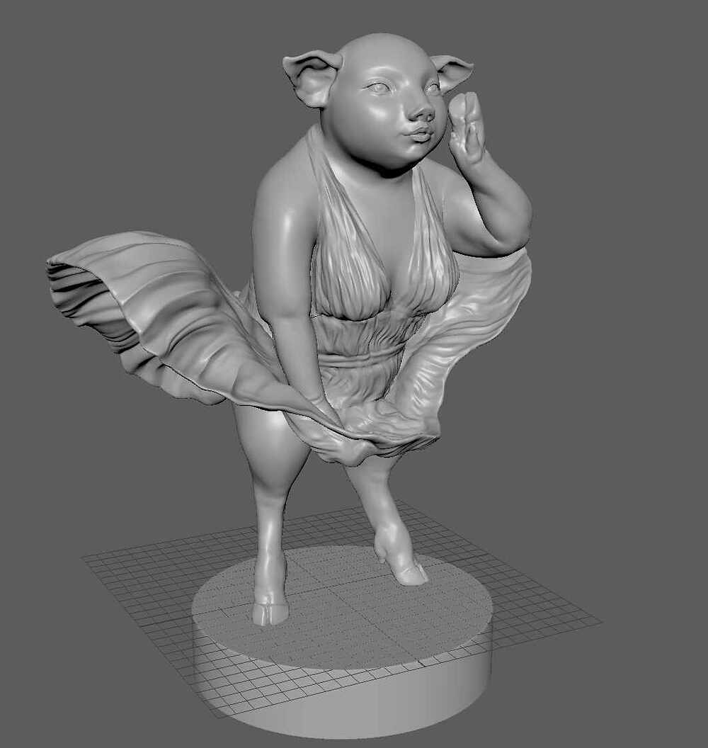 AVT Piggy Monroe Sample Art Pose