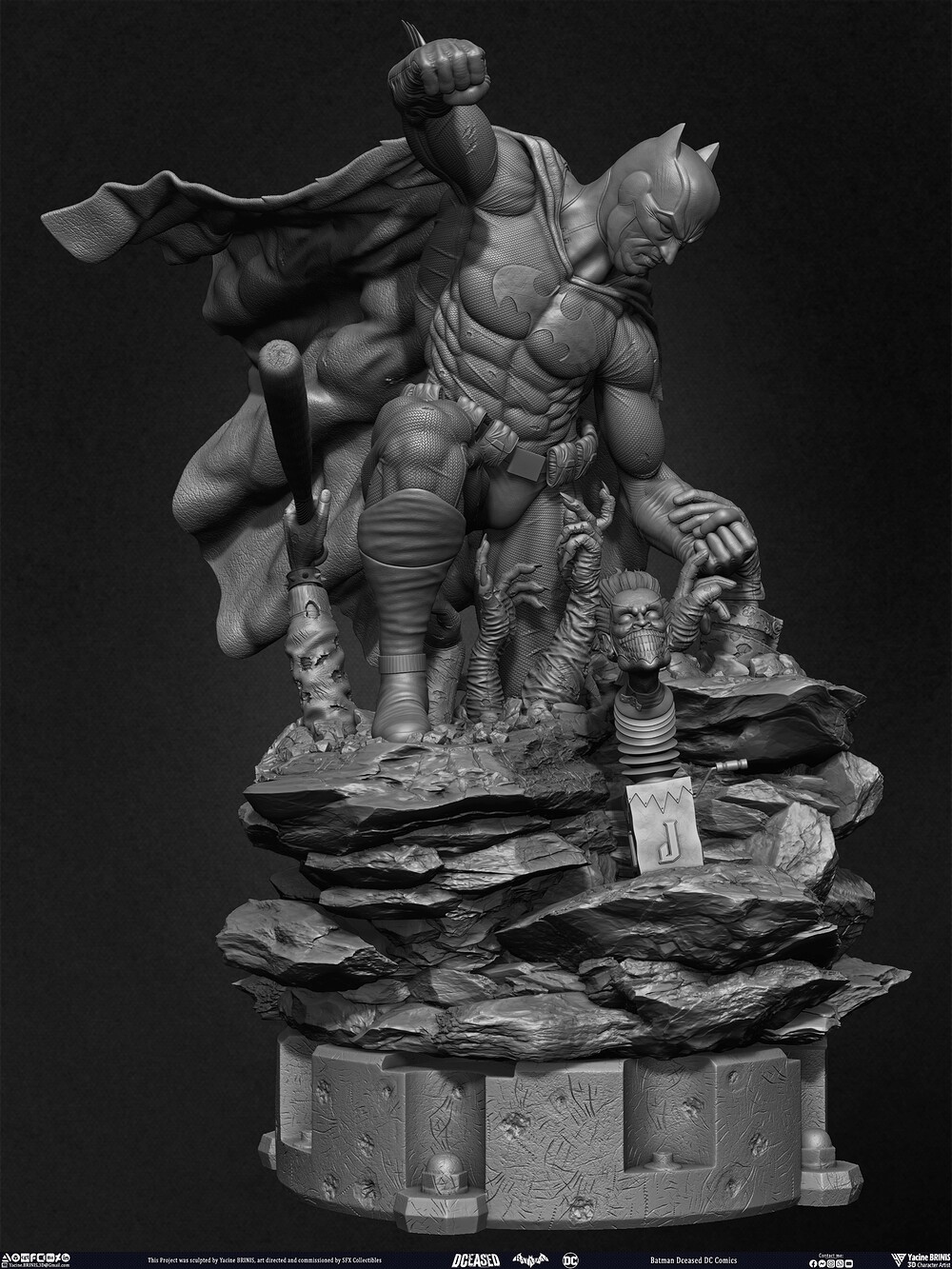 Batman Dceased DC Comics sculpted by Yacine BRINIS 005
