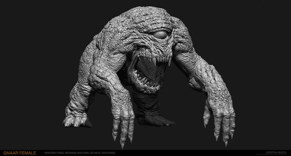 GnaarFemale_Zbrush1