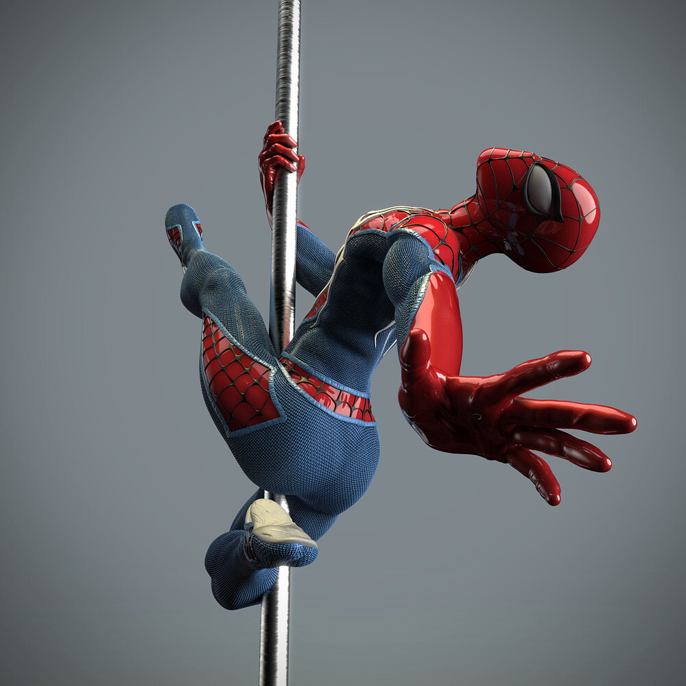 Spider man pole dance.2
