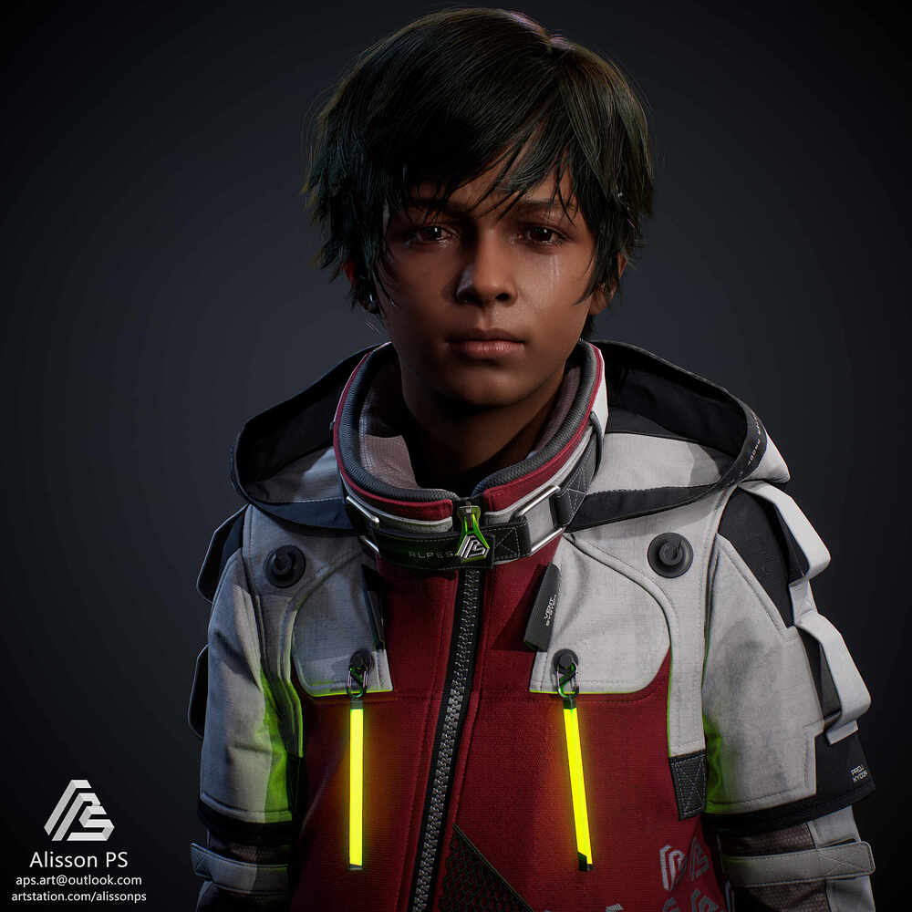 1 Bust Closeup Frame 0.01 Voxel 1 - Copia